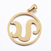 Ion Plating(IP) 304 Stainless Steel Pendants STAS-K162-074G-2