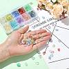 300Pcs 10 Colors Spray Painted Transparent Acrylic Beads OACR-FS0002-62-6