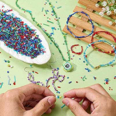 100G Glass Seed Beads SEED-SZ0001-027C-1
