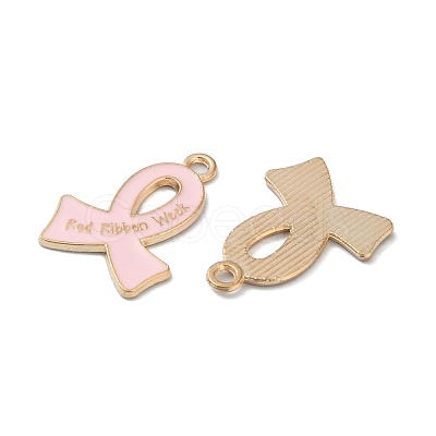 Light Gold Tone Zinc Alloy Enamel Pendants LS-ENAM-WH0061-11B-1