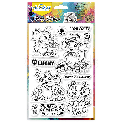 PVC Plastic Clear Stamps DIY-WH0618-0262-1