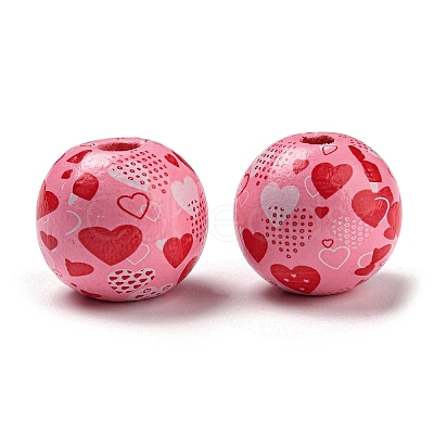Printed Wood Beads WOOD-A022-01D-1