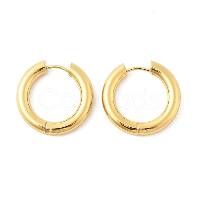 202 Stainless Steel Huggie Hoop Earrings EJEW-O087-08J-G-1