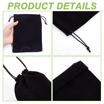 Velvet Packing Pouches Drawstring Bags ABAG-WH0046-30D-1