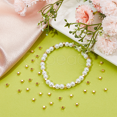 200Pcs Brass Beads KK-BBC0012-05-1