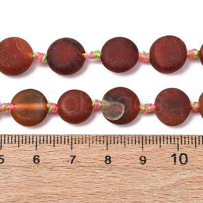 Natural Red Agate Beads Strands G-B177-B02-03-1