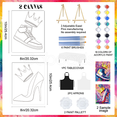 Canvas Drawing Outline Painting Stencils Templates DIY-GW0001-04-1