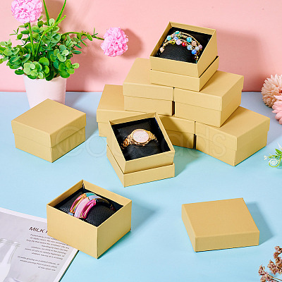 Square Paper Jewelry Bracelet Gift Boxes CON-TAC0010-91G-1