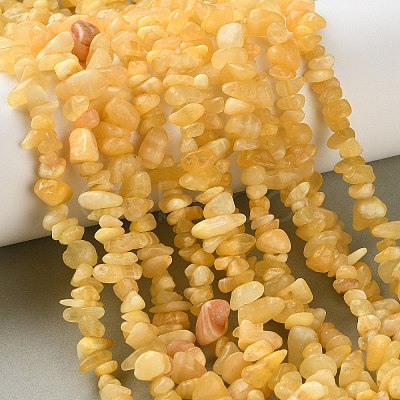 Natural Yellow Jade Beads Strands GG-NH0009-A02-02-1