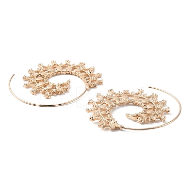 Alloy Spiral Vortex Dangle Earrings for Women EJEW-WH0011-49KCG-06-1