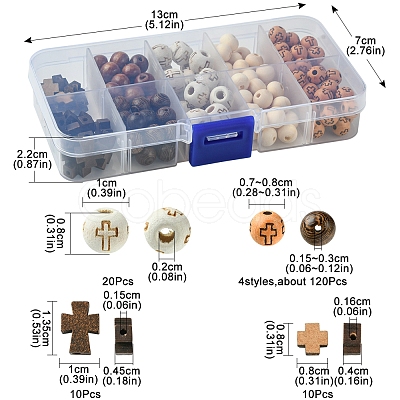 Natural Wenge Wood Beads DIY-FS0006-70-1