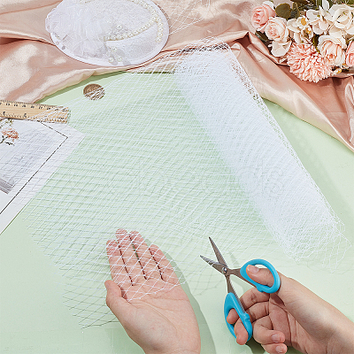 Polyester Mesh Fabric DIY-WH0504-186B-1