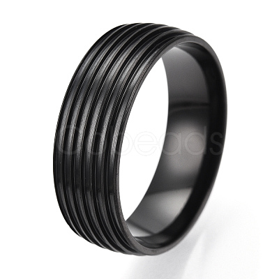 201 Stainless Steel Grooved Finger Ring Settings STAS-WH0047-03EB-1