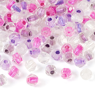 2Bags 200Pcs Transparent Glass Beads GLAA-TA0003-44C-1