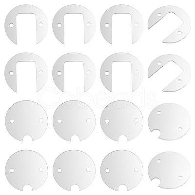 8 Sets Transparent Acrylic Blank Tumbler Topper TACR-BC0001-15-1