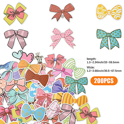 4 Sets PVC Plastic Decorative Sticker Labels DIY-SP0005-31B-1