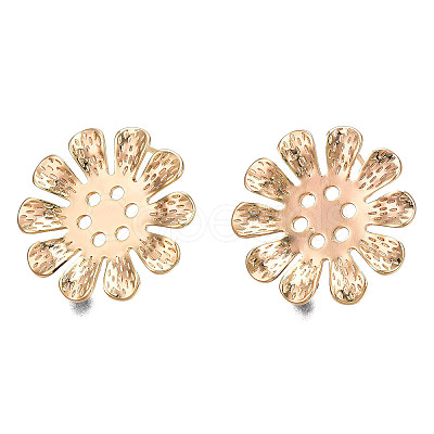 Brass Stud Earring Findings KK-N232-333LG-1