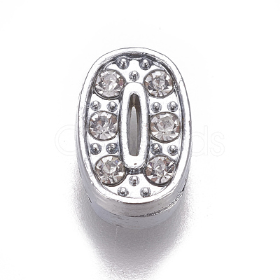 Alloy Rhinestone Slide Charms PALLOY-WH0065-28J-1