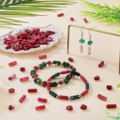90Pcs 2 Styles Opaque Acrylic Imitation Gemstone Beads OACR-TA0005-14B-1