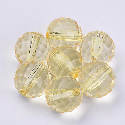 Transparent Acrylic Beads TACR-Q254-8mm-V-1