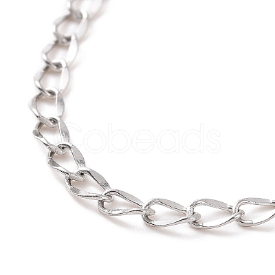Non-Tarnish 304 Stainless Steel Curb Chain Bracelet for Men Women BJEW-E031-15P-02-1