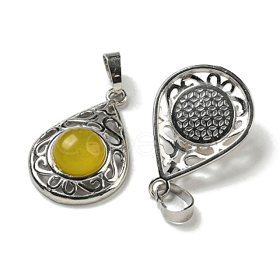 Natural Topaz Jade Pendants G-Q158-05P-03-1
