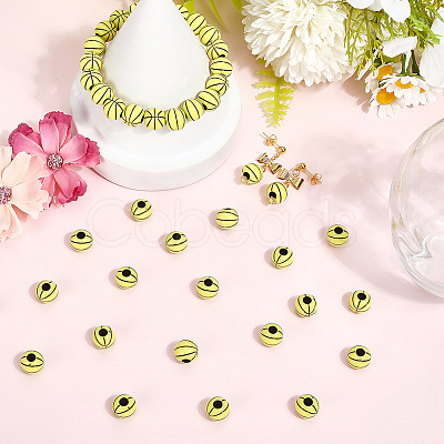 6 Sets Opaque Acrylic Beads OACR-SC0002-28-1