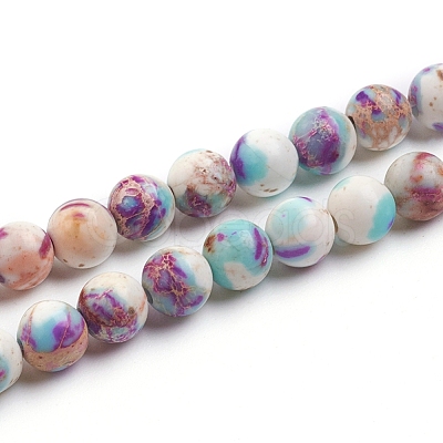 Natural Imperial Jasper Beads Strands G-E358-6m-01-1