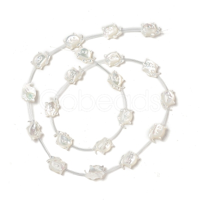 Natural White Shell Mother of Pearl Shell Beads BSHE-B005-11-1