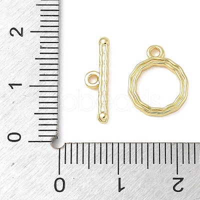 Brass Toggle Clasps KK-CBAFC6C-07A-G-1