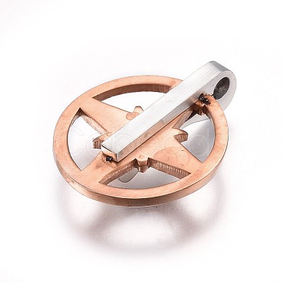 304 Stainless Steel Pendants STAS-O124-23M-1