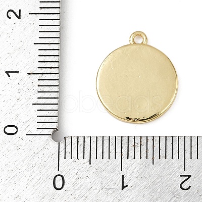 Mother's Day Brass Enamel Charms KK-R224-07G-1