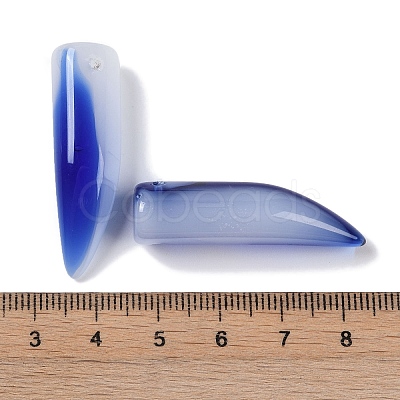Transparent Spray Painted Glass Pendants GLAA-S202-03A-1