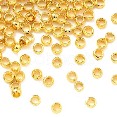 Brass Crimp Beads KK-S509-01G-03-1