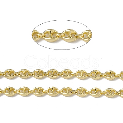 Brass Coffee Bean Chains CHC-P010-01G-1