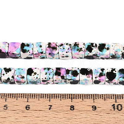 Spray Painted Synthetic Turquoise Beads Strands TURQ-T004-13B-1