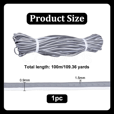 Reflective Fiber Lip Cord Trim OCOR-WH0816-031-1
