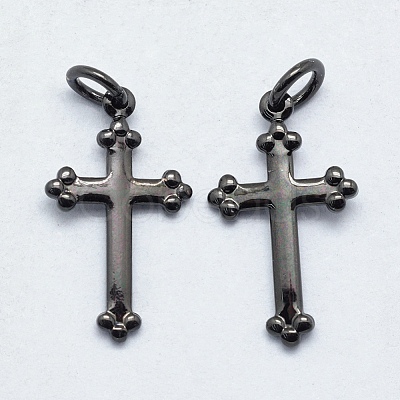 Brass Pendants KK-J279-30B-NR-1
