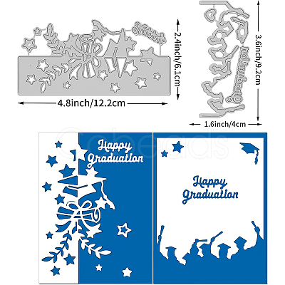 Carbon Steel Cutting Dies Stencils DIY-WH0263-0293-1