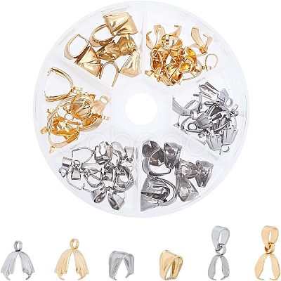 304 Stainless Steel Pinch Bails & Snap on Bails STAS-UN0008-87-1
