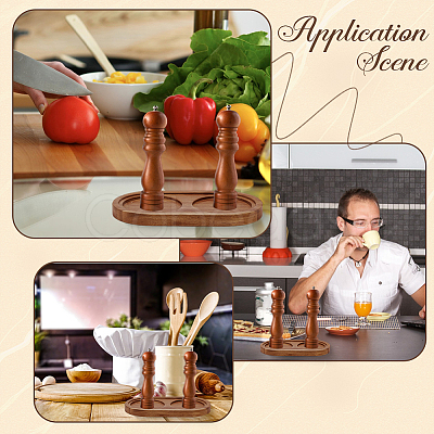 Wood Seasoning Jars Tray AJEW-WH20070-263A-1