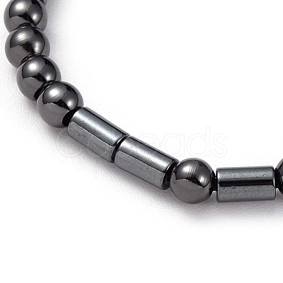 Adjustable Non-magnetic Synthetic Hematite Necklaces NJEW-JN02704-02-1