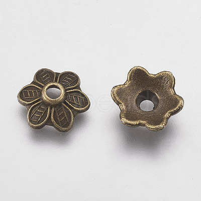 Tibetan Style Caps TIBEB-EA494Y-AB-LF-1