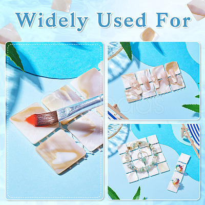 3Pcs 3 Styles Natural Shell Nail Art Display Board ODIS-TA0001-04-1
