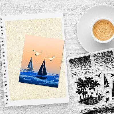 PVC Plastic Clear Stamps DIY-WH0618-0241-1