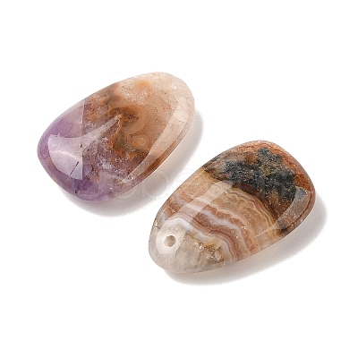 Natural Amethyst Lace Agate Pendants LS-G-A244-02-1