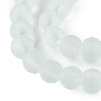 Baking Paint Transparent Glass Bead Strands GLAA-S031-12mm-29-1