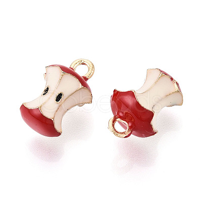 Fruit Alloy Enamel Charms X-ENAM-N062-06D-1