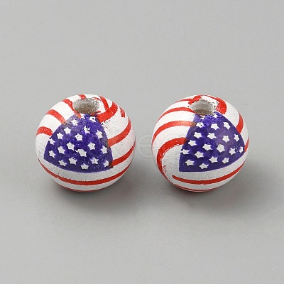 Wood Beads WOOD-WH0034-43-1