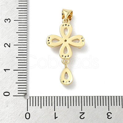 Brass Micro Pave Cubic Zirconia Pendants KK-H537-12G-1